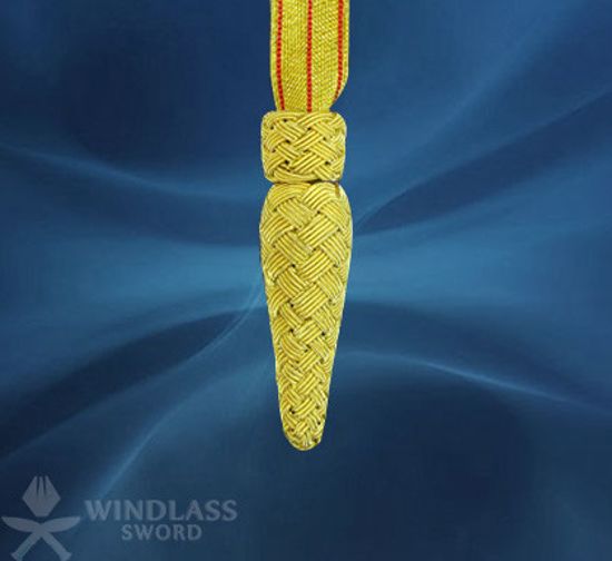 Gold & Red Ribbon Knot 
